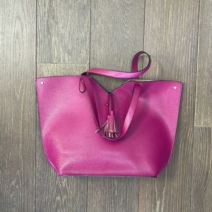 Pink/purple Faux Leather Bag